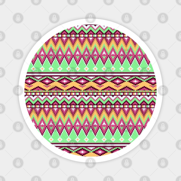 Ethnic pixel ornament #7 Magnet by GreekTavern